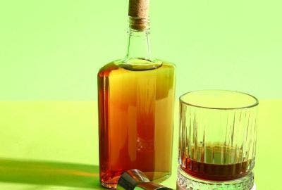 Luxury Spirit bottle with glass